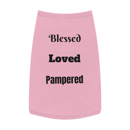 Blessed, Loved, Pampered Pet Tank Top