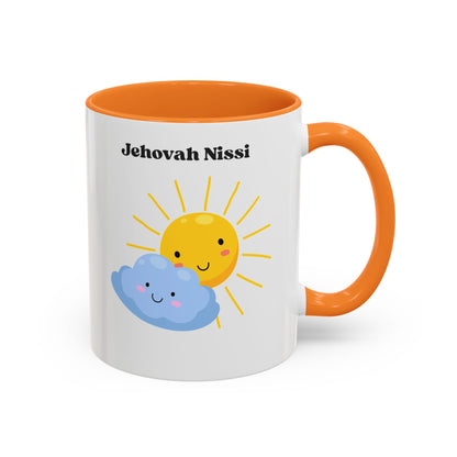 Jehovah Nissi Cute Sun & Cloud Coffee Mug (11oz/15oz)