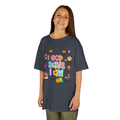 God Says I am Bubble Letters Tee Children's T Shirt