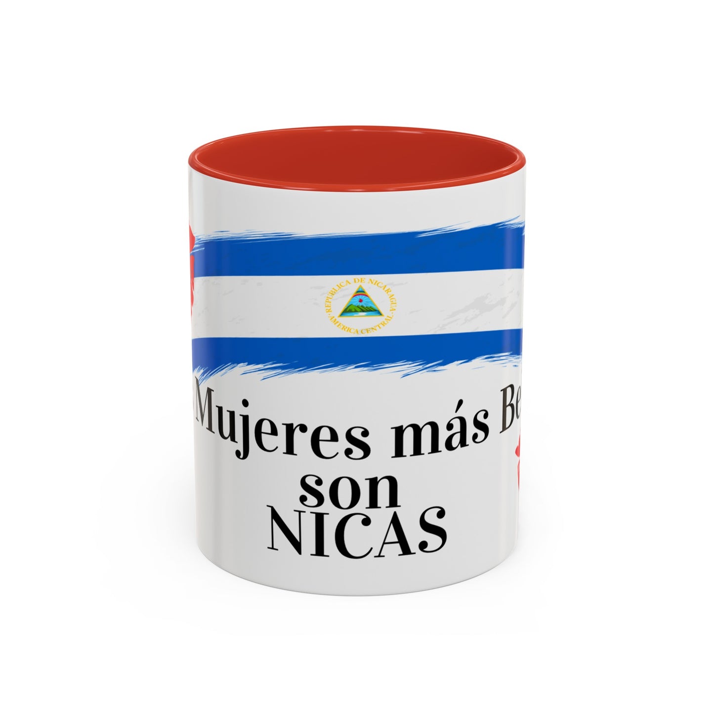 Las Mujeres Más Bellas son NICAS Accent Coffee Mug, 11oz