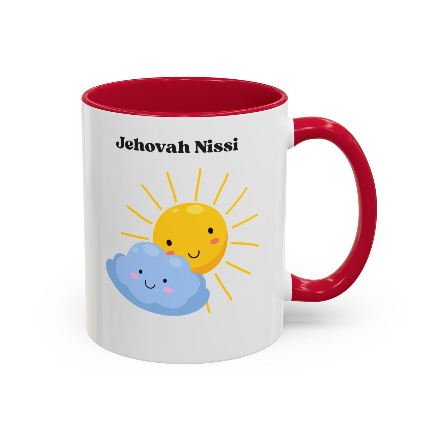 Jehovah Nissi Cute Sun & Cloud Coffee Mug (11oz/15oz)