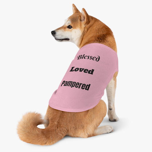 Blessed, Loved, Pampered Pet Tank Top