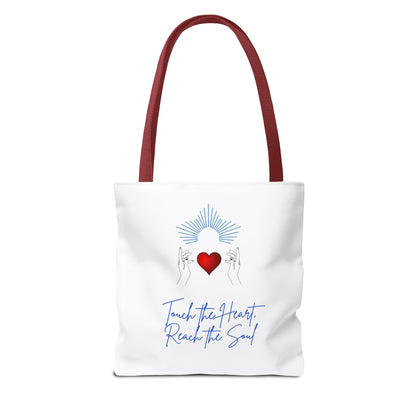 Touch the Heart, Reach the Soul Tote Bag (AOP)