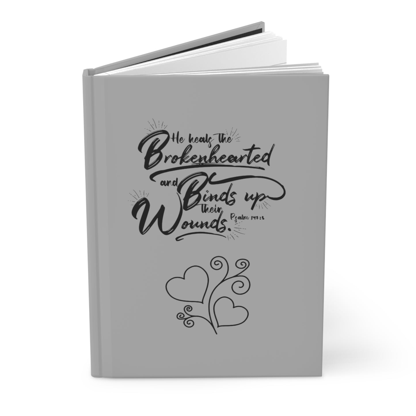 He Heals the Brokenhearted Hardcover Journal Matte