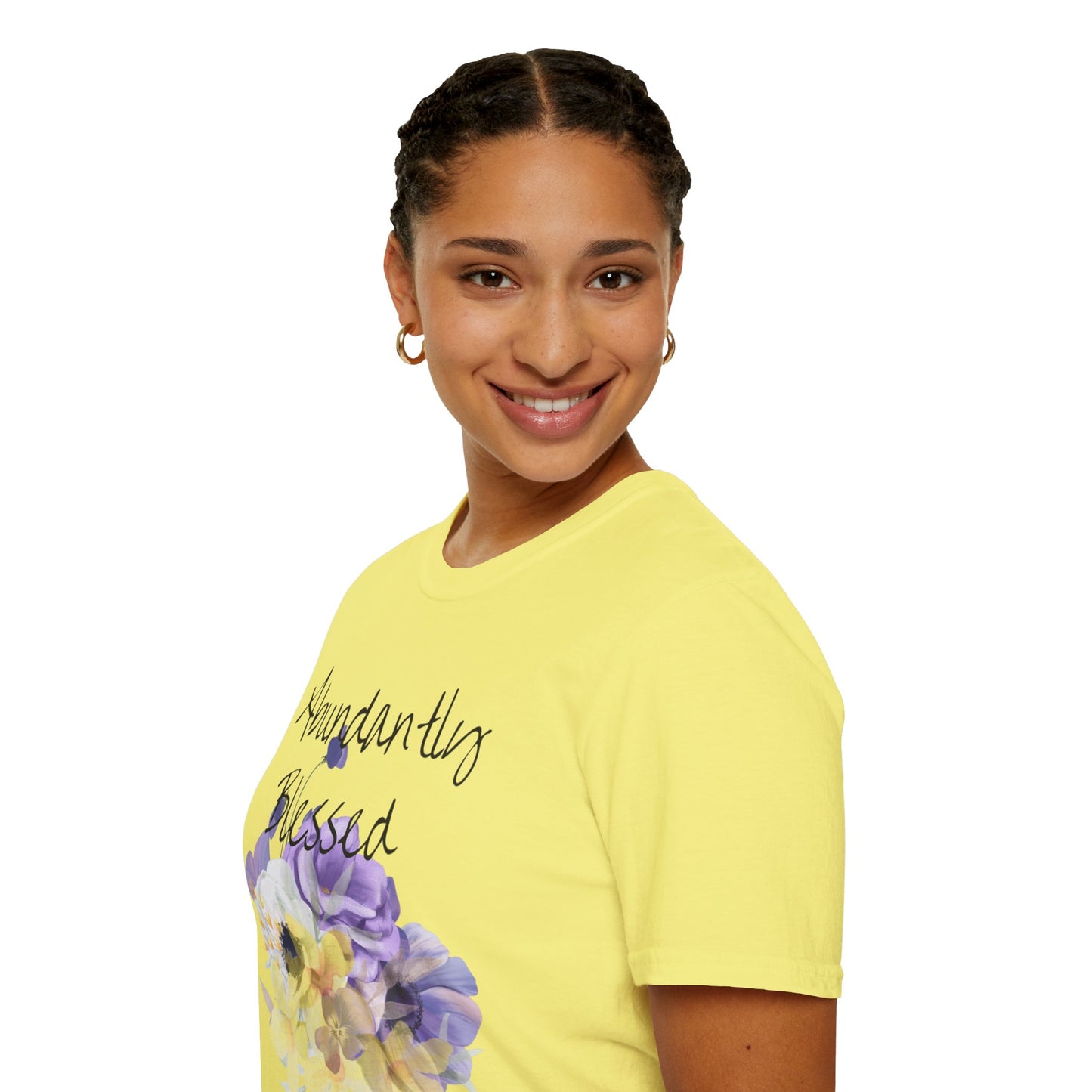 Abundantly Blessed Purple Flowers T-Shirt