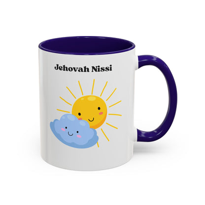 Jehovah Nissi Cute Sun & Cloud Coffee Mug (11oz/15oz)