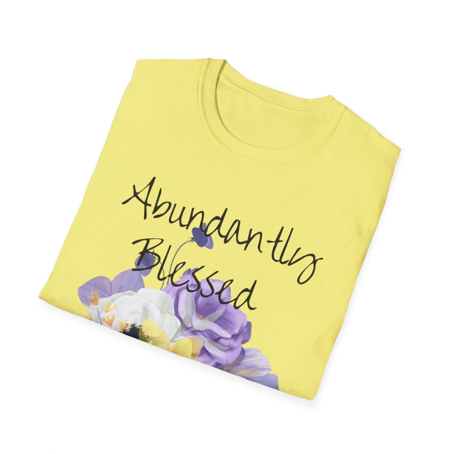 Abundantly Blessed Purple Flowers T-Shirt