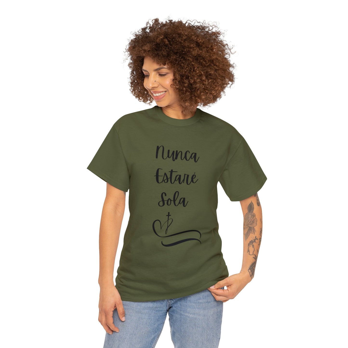 Nunca Estaré Sola T-shirt (I Will Never Be Alone) T-shirt in Spanish