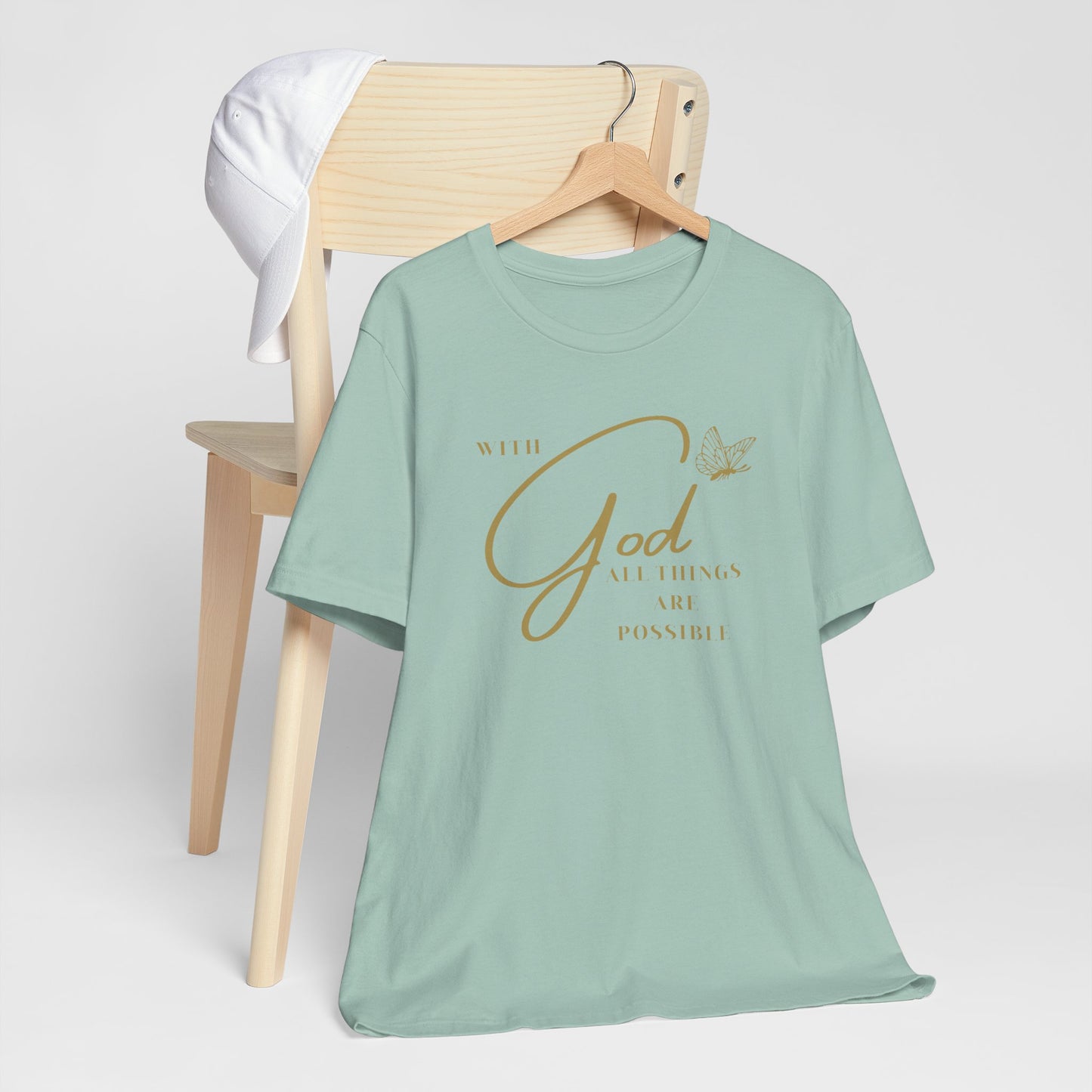 With God All Things are Possible Butterfly T Shirt