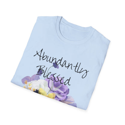 Abundantly Blessed Purple Flowers T-Shirt