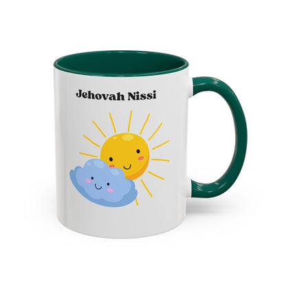 Jehovah Nissi Cute Sun & Cloud Coffee Mug (11oz/15oz)