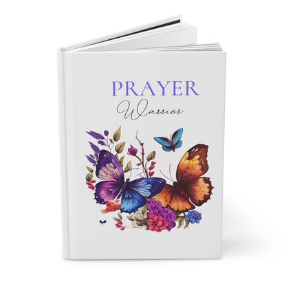 Prayer Warrior Rainbow Butterfly Hardcover Journal Matte