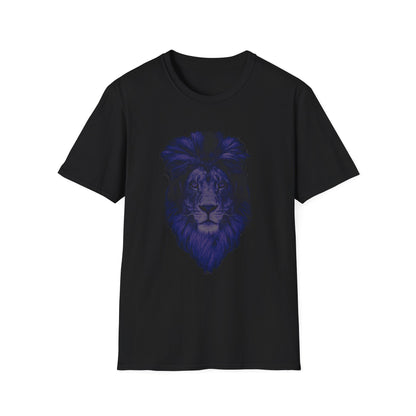 Prayer Warrior Lion of Judah Blue Unisex Softstyle T-Shirt