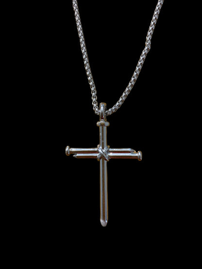 Nail Cross Stainless Steel Necklace