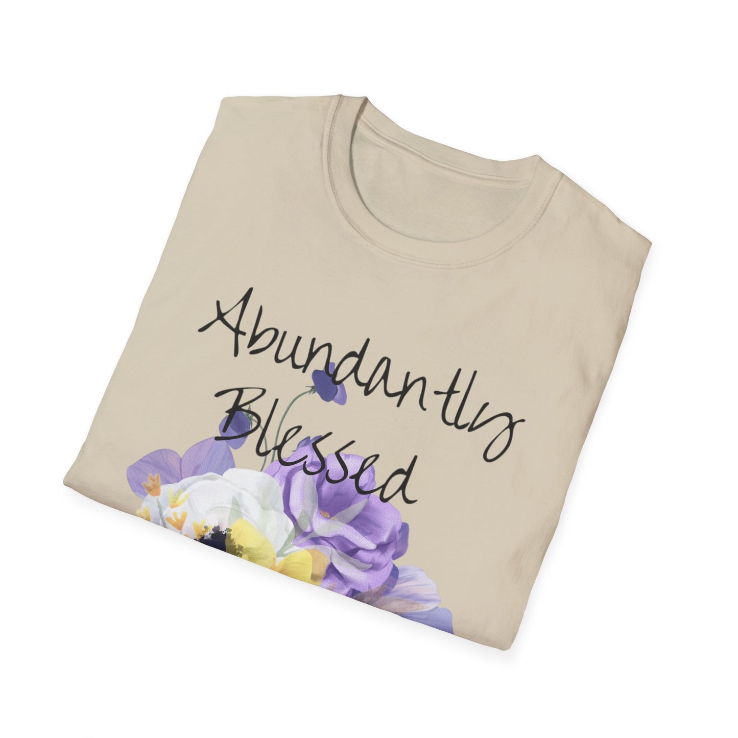 Abundantly Blessed Purple Flowers T-Shirt