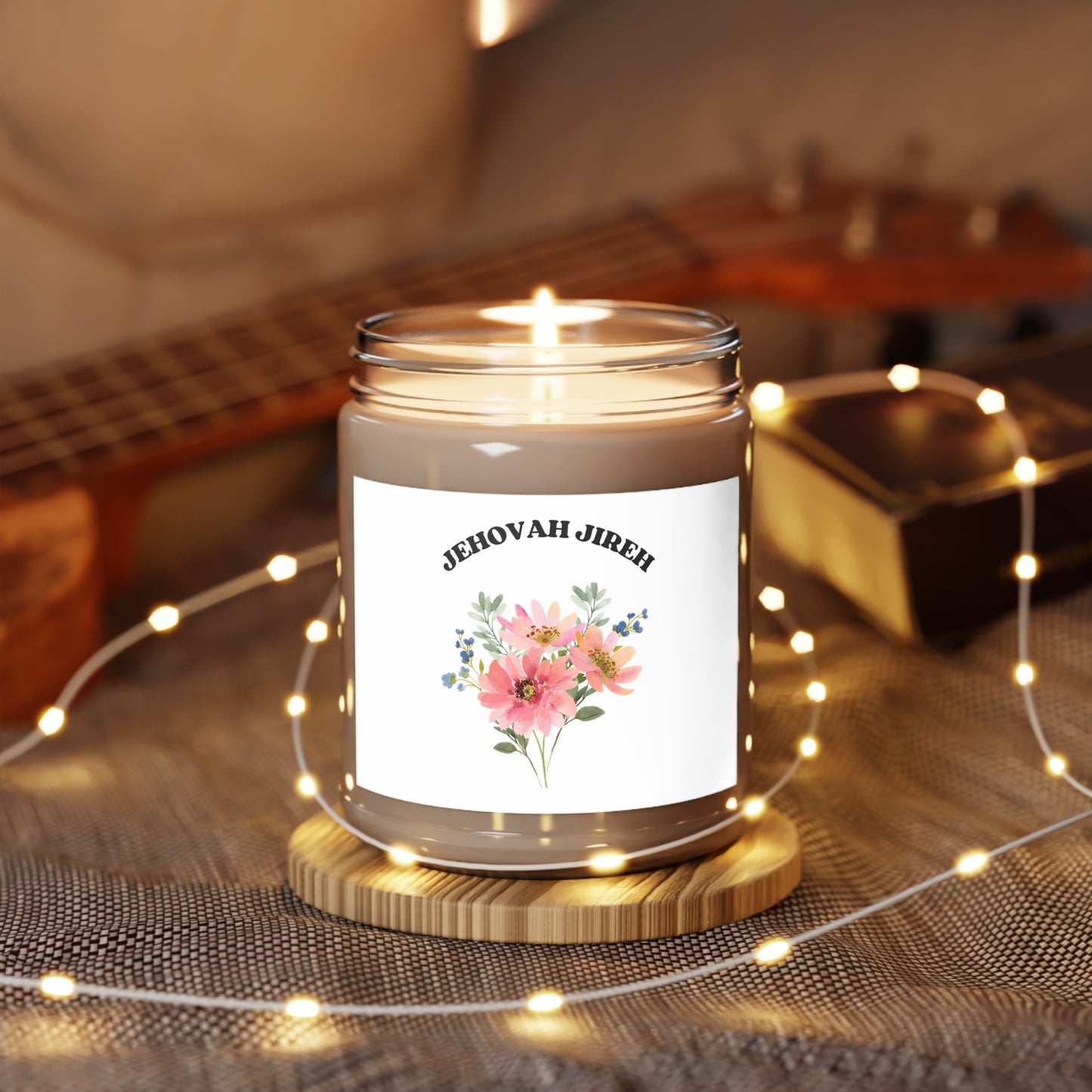 Jehovah Jireh Floral Candle 9oz Soy Candle