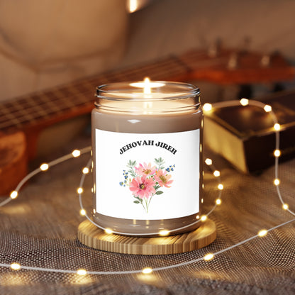 Jehovah Jireh Floral Candle 9oz Soy Candle