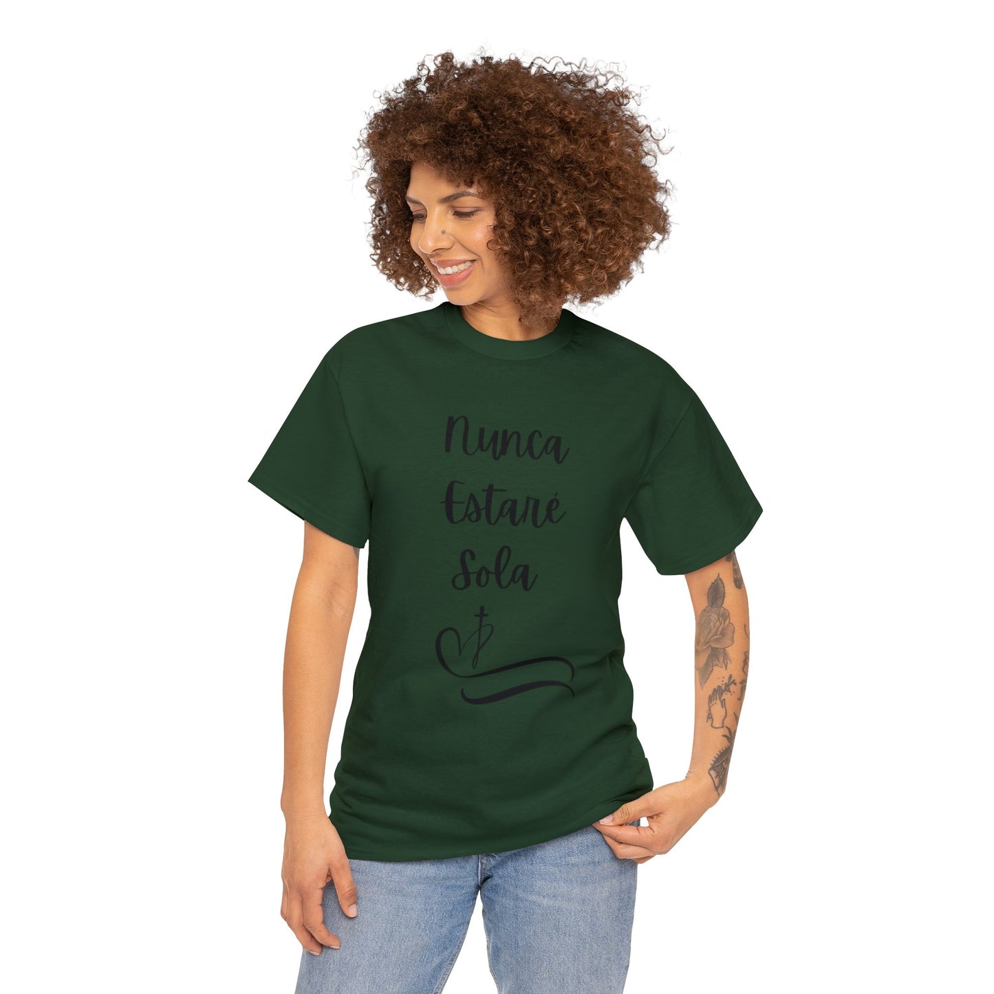 Nunca Estaré Sola T-shirt (I Will Never Be Alone) T-shirt in Spanish