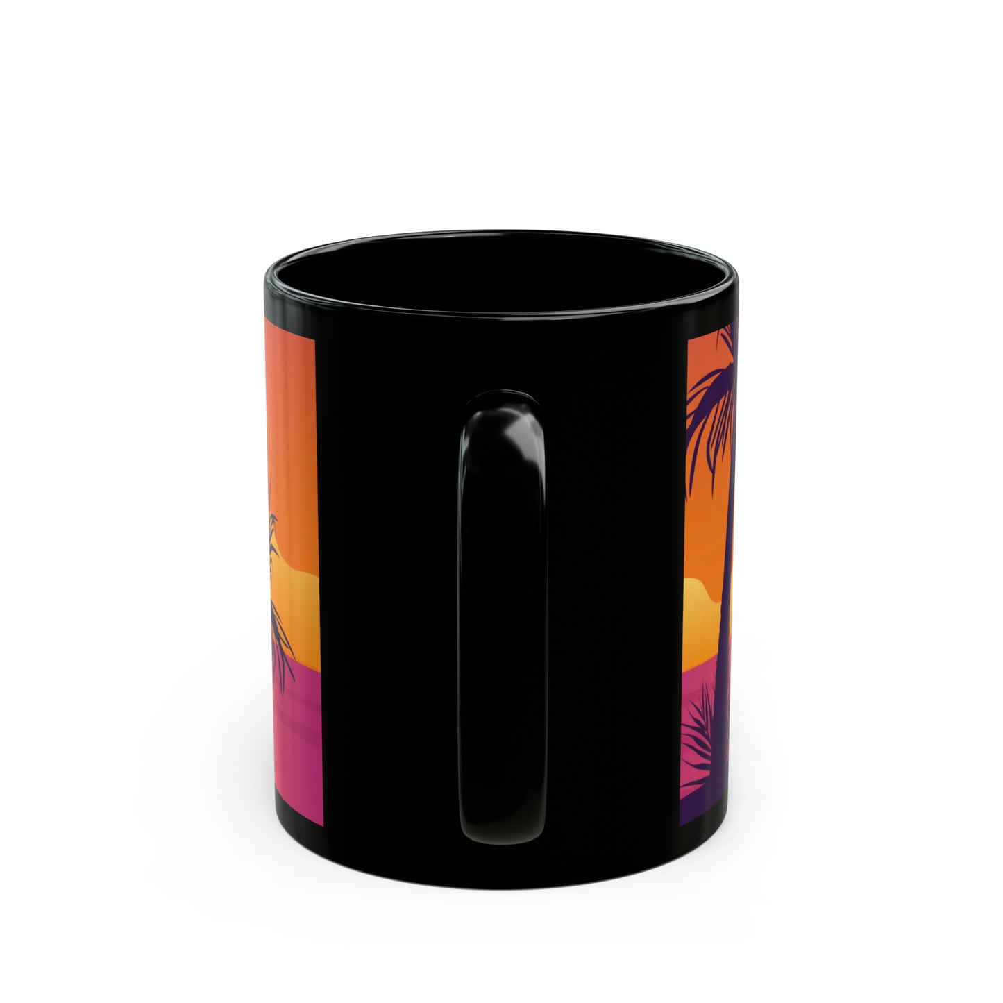 Playa Poneloya Sunset Nicaragua Black Mug