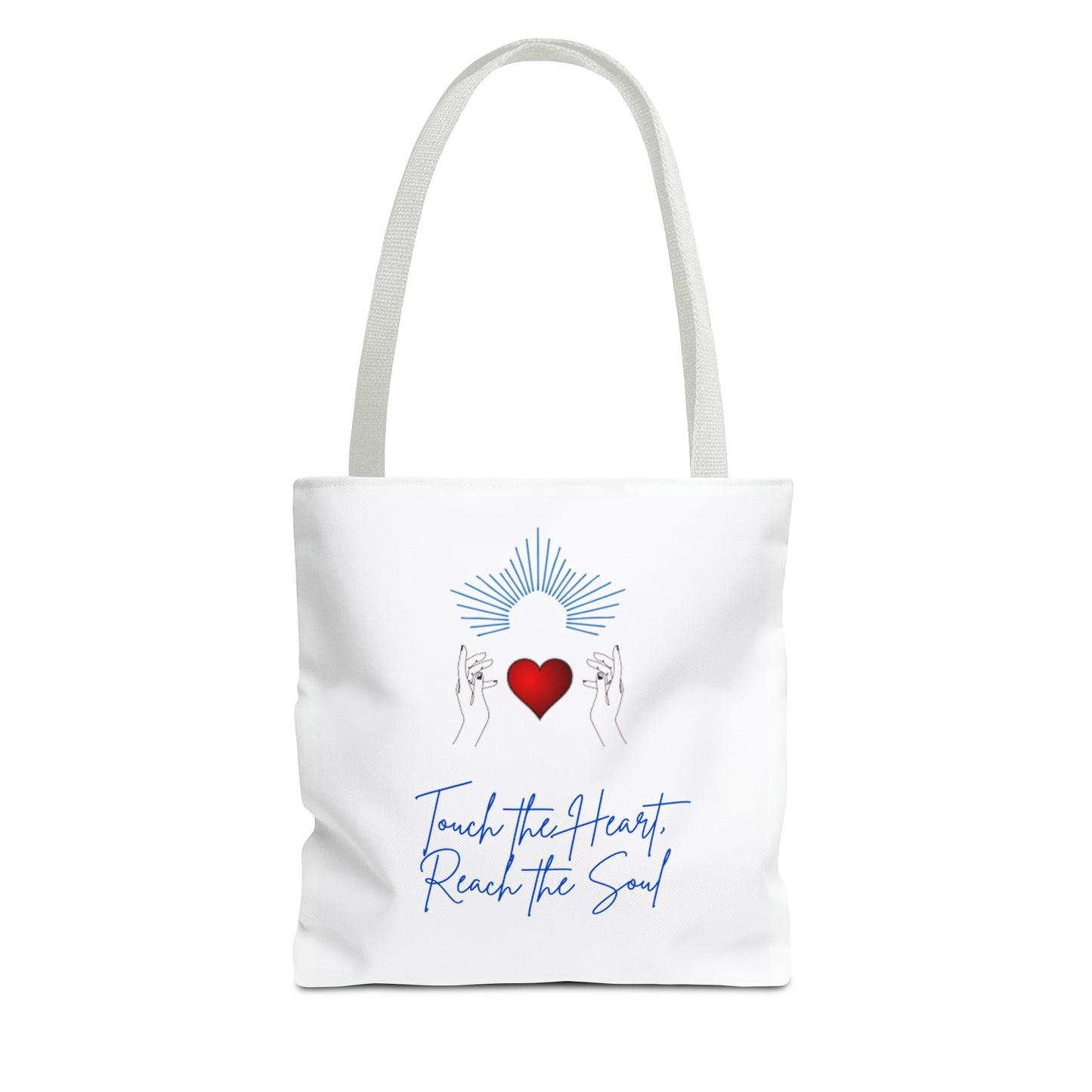 Touch the Heart, Reach the Soul Tote Bag (AOP)