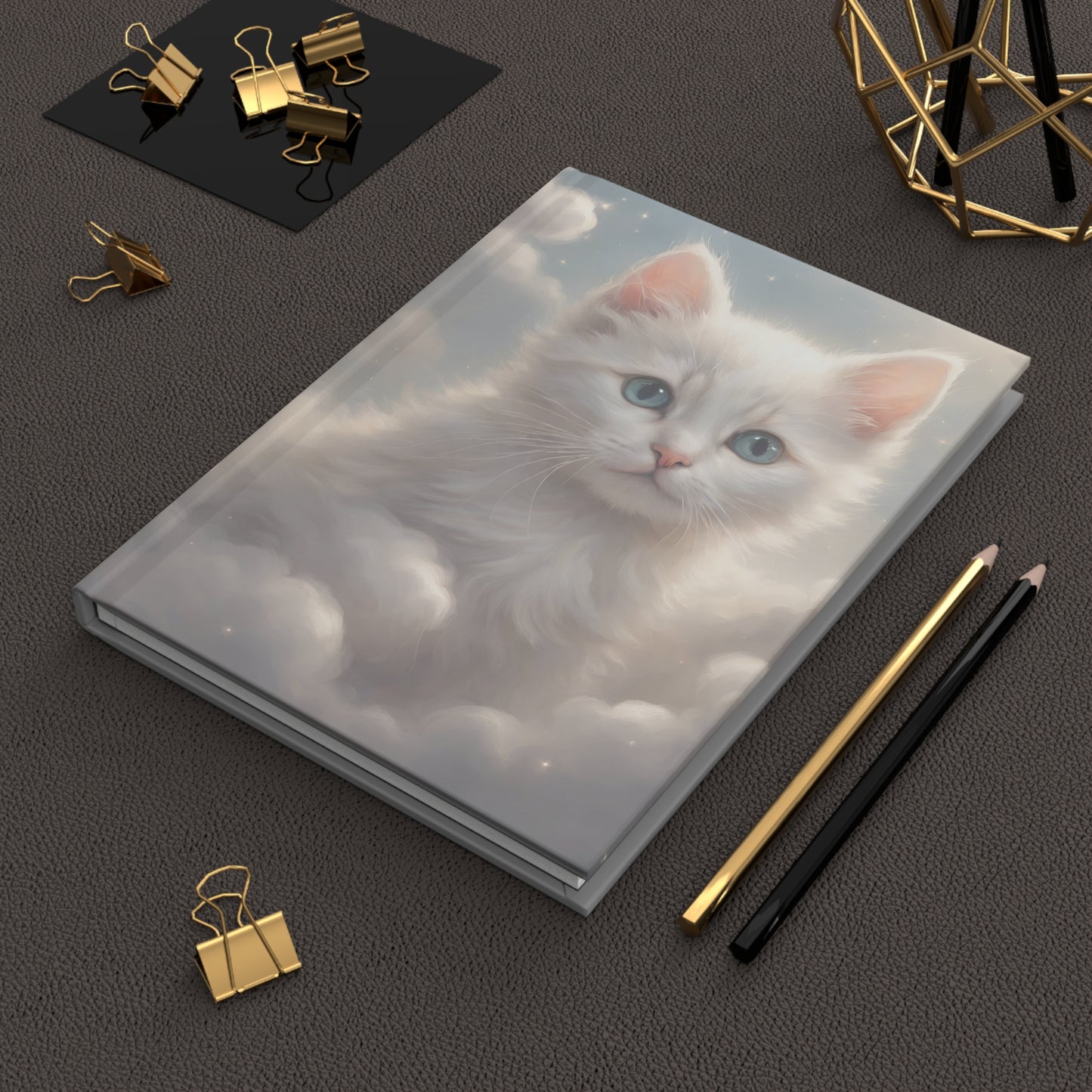 Heavenly Kitten Hardcover Journal Matte