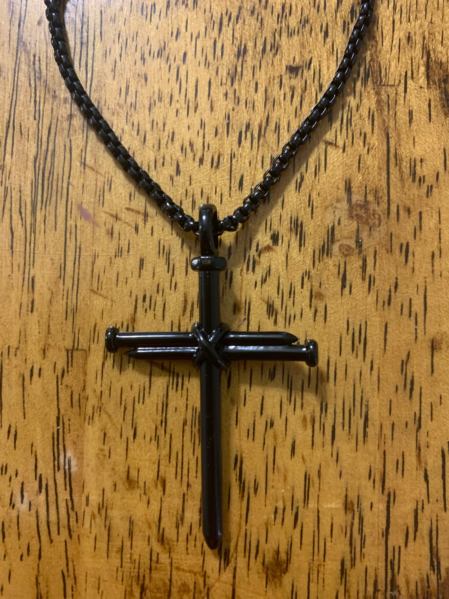 Nail Cross Stainless Steel Necklace