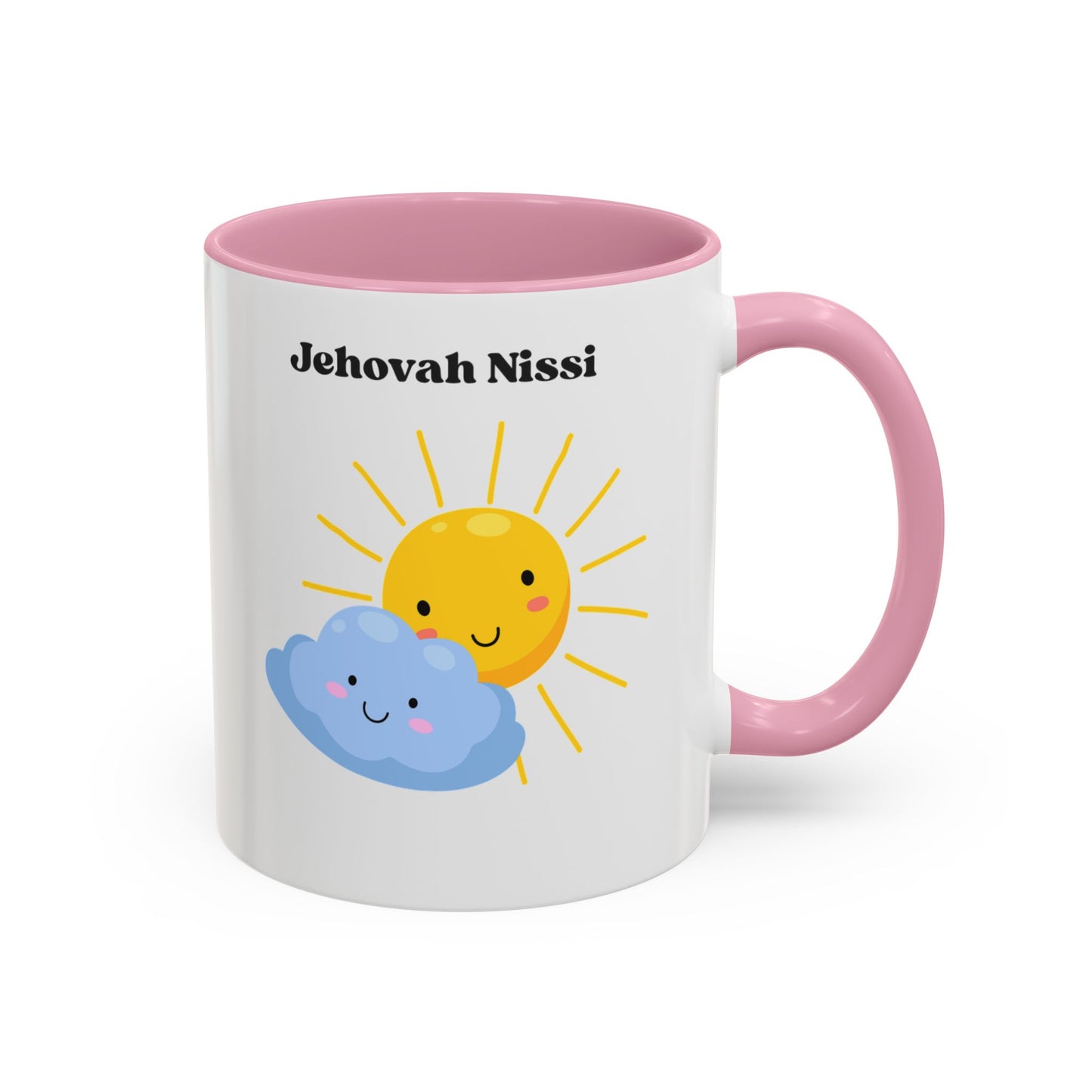 Jehovah Nissi Cute Sun & Cloud Coffee Mug (11oz/15oz)