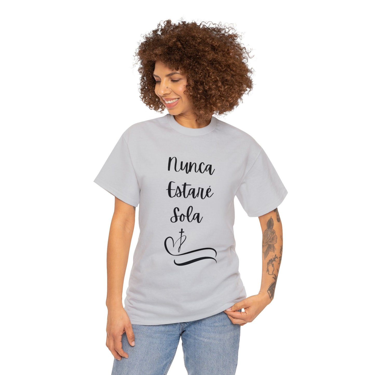 Nunca Estaré Sola T-shirt (I Will Never Be Alone) T-shirt in Spanish