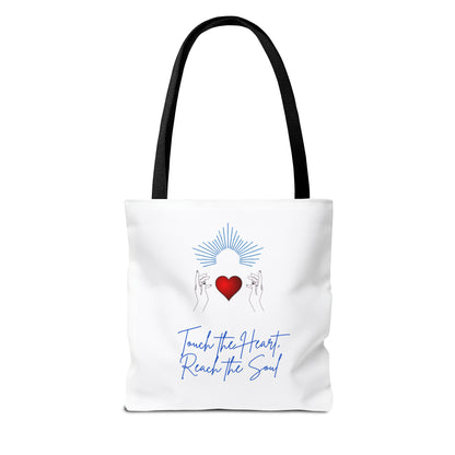 Touch the Heart, Reach the Soul Tote Bag (AOP)