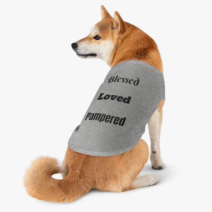 Blessed, Loved, Pampered Pet Tank Top