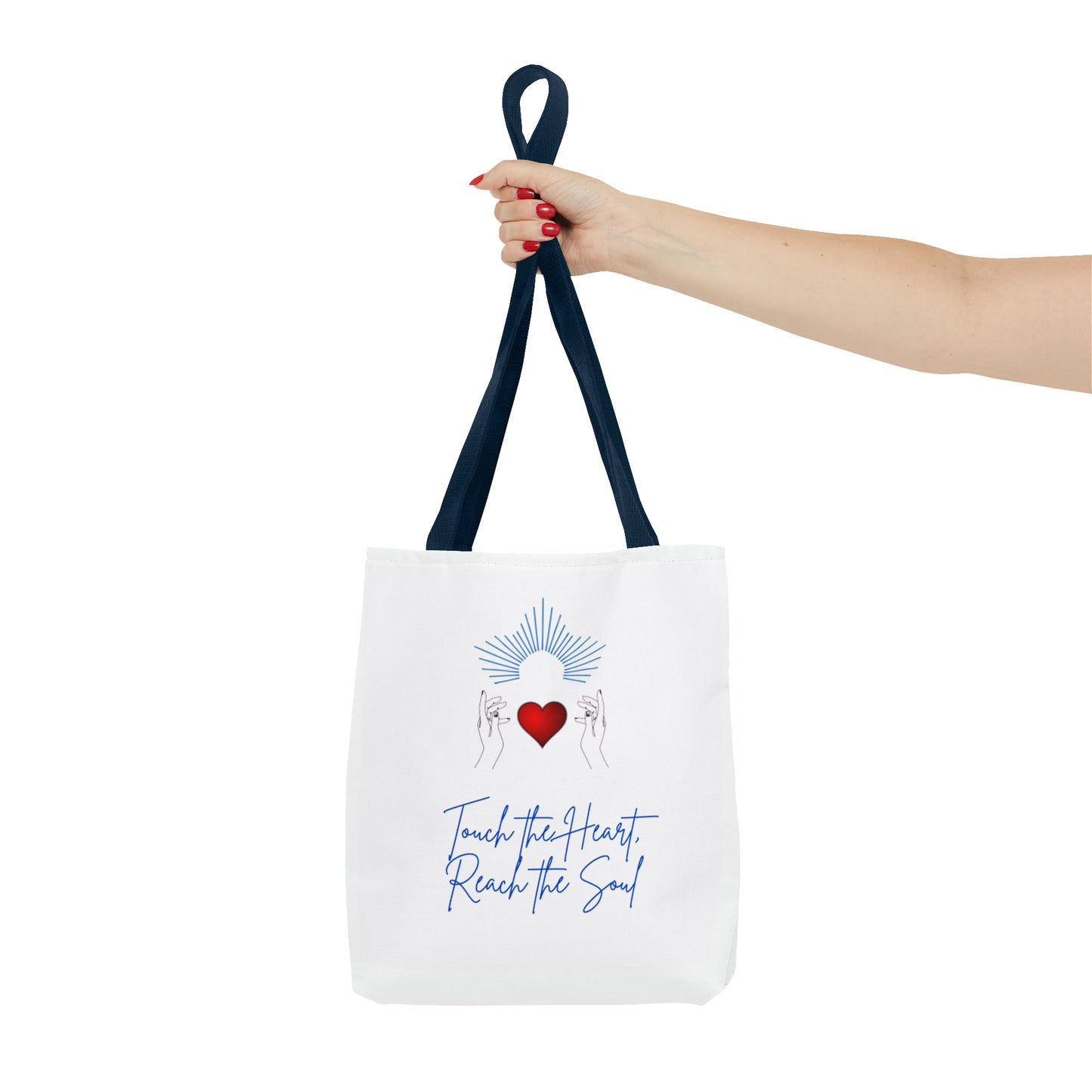 Touch the Heart, Reach the Soul Tote Bag (AOP)