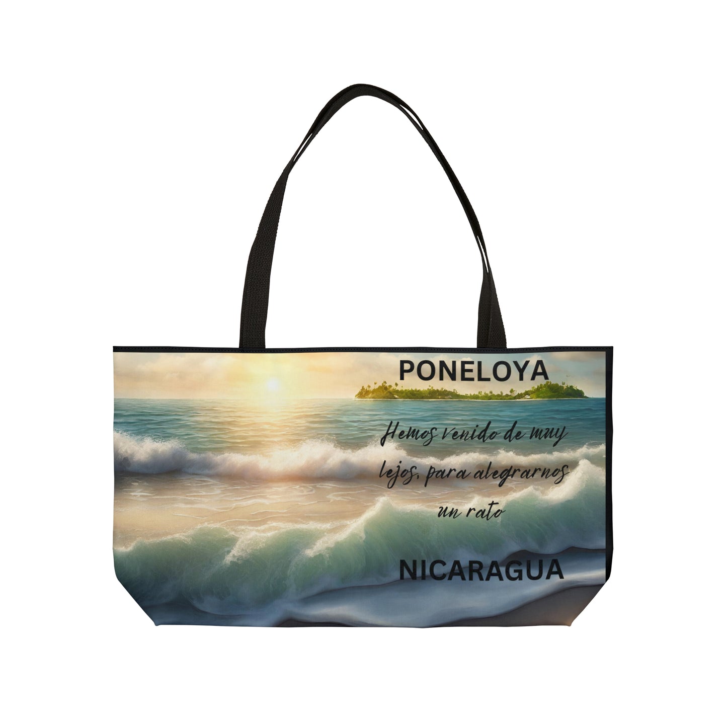 Playa Poneloya Nicaragua Bolsa para fin de semana Nicaragüense Poneloya Beach Nicaragua Weekender Tote Bag