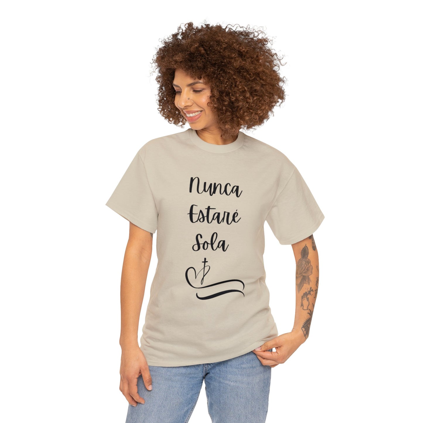 Nunca Estaré Sola T-shirt (I Will Never Be Alone) T-shirt in Spanish