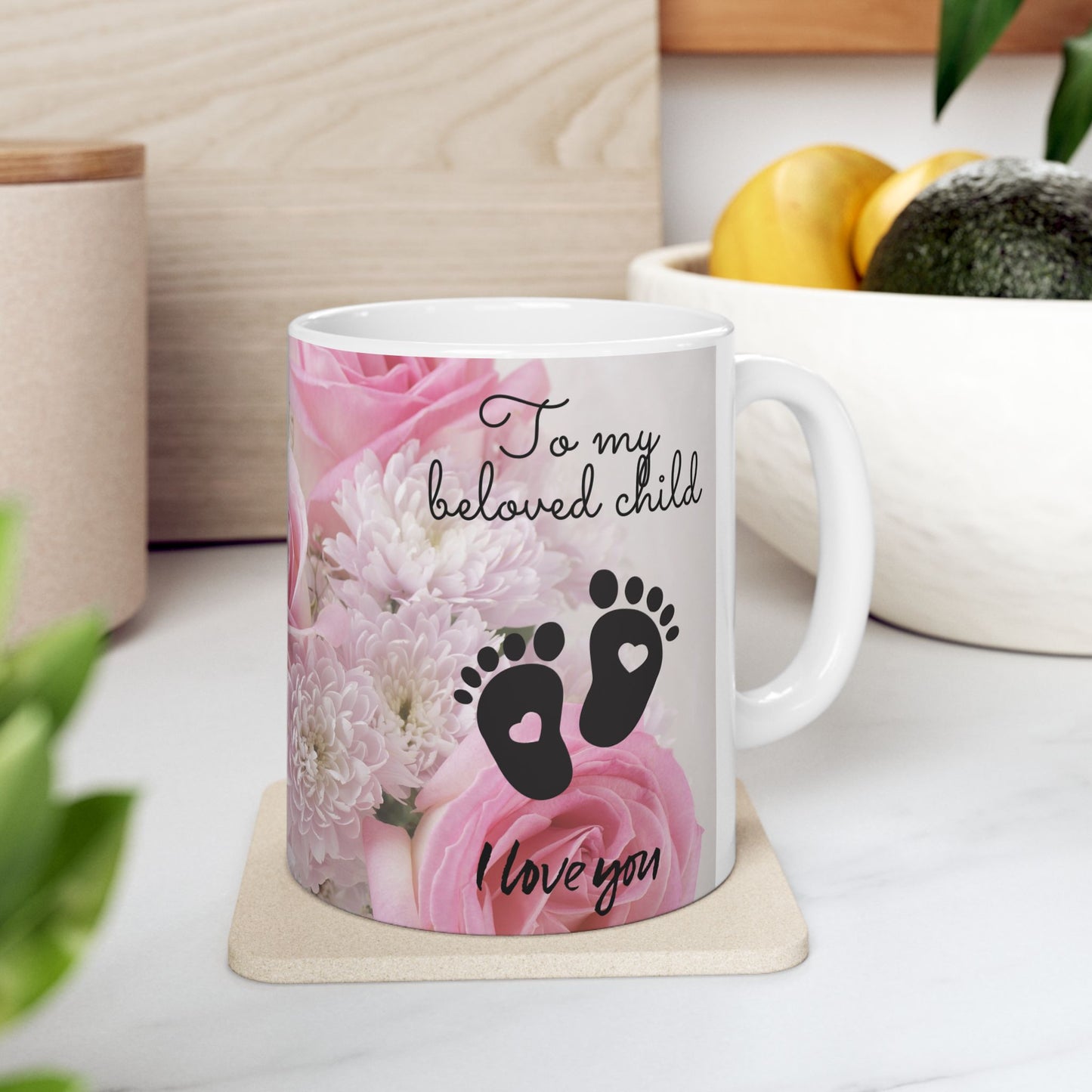 Mug - To My Beautiful Wife I Love You, To my Beloved Child I Love You Ceramic Mug (11oz, 15oz)