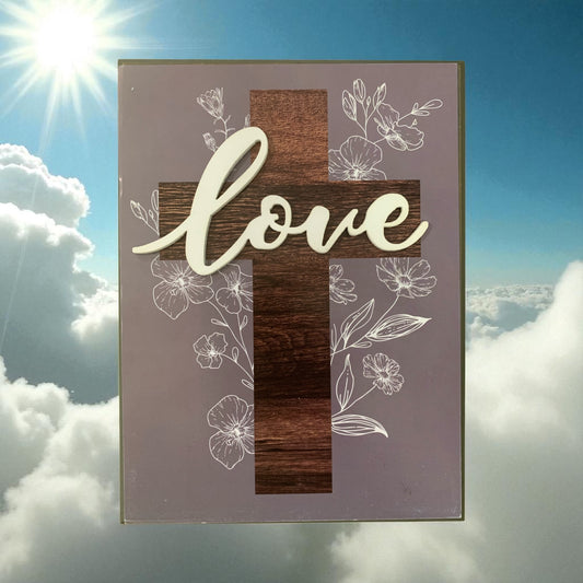 Love Cross Wall Art