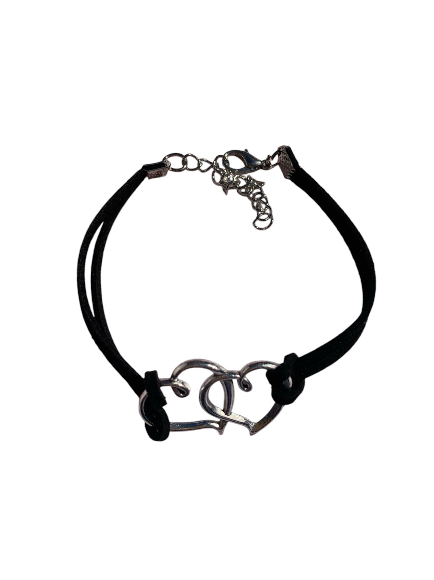 Heart Cord Black Fashion Bracelet