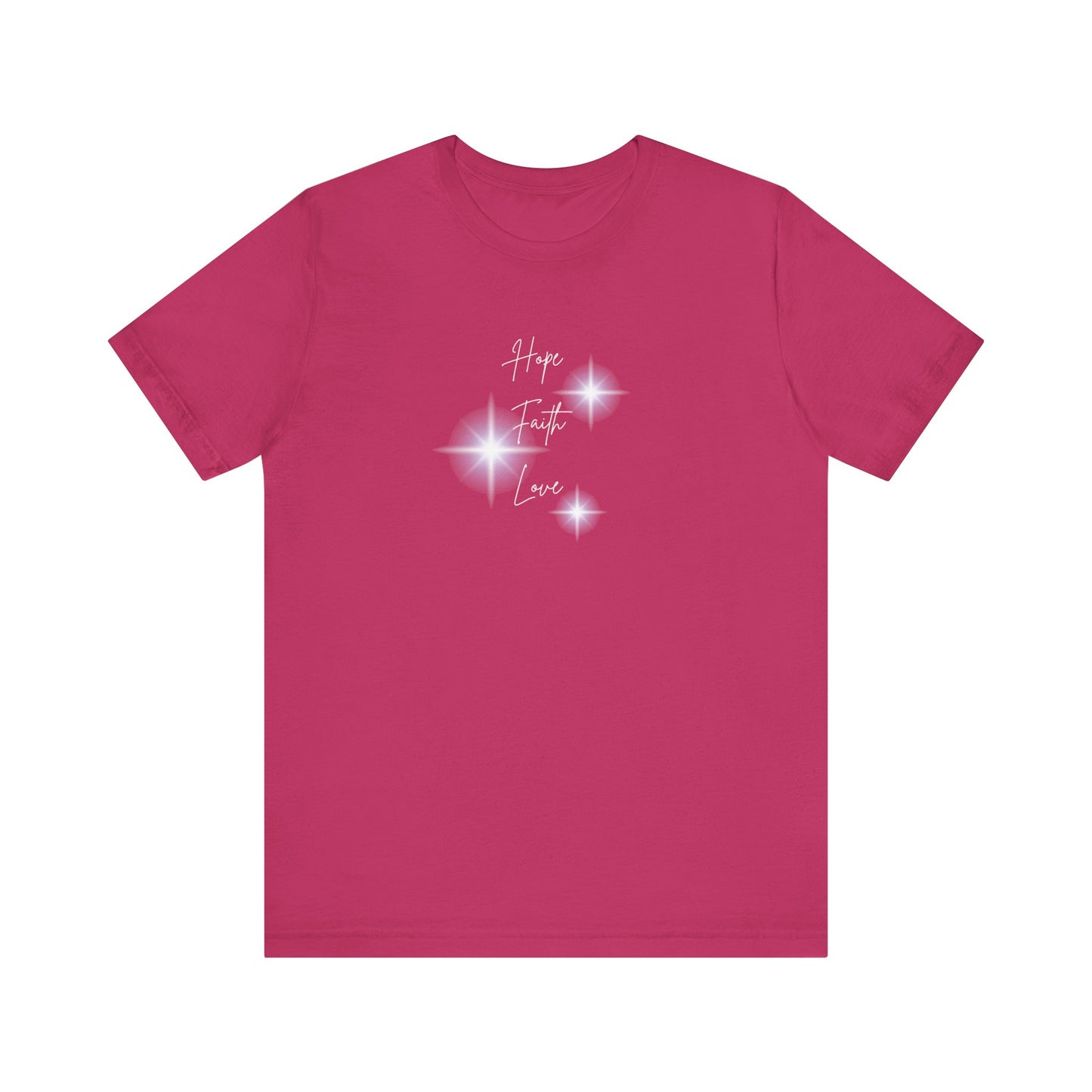 Hope, Faith, Love Pearl Glow T-Shirt