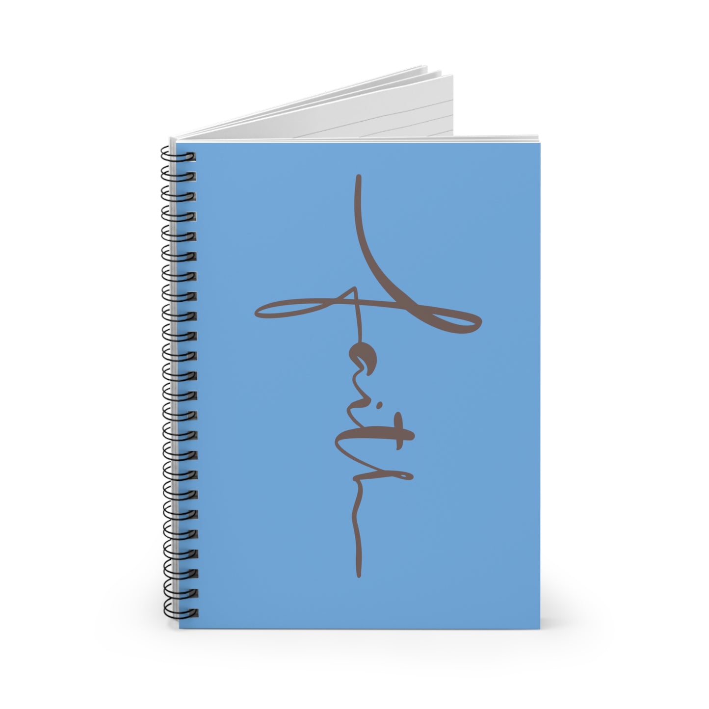 Faith Cross Spiral Notebook - Ruled Line