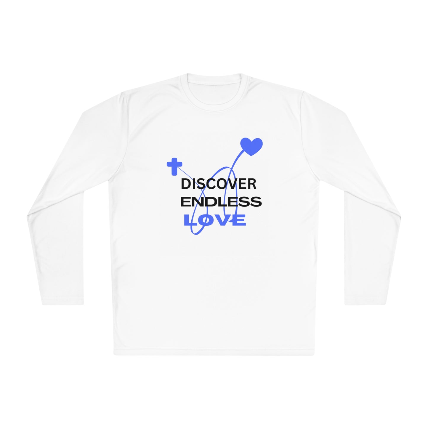 Discover Endless Love Heart and Cross SPORT  Long Sleeve Tee