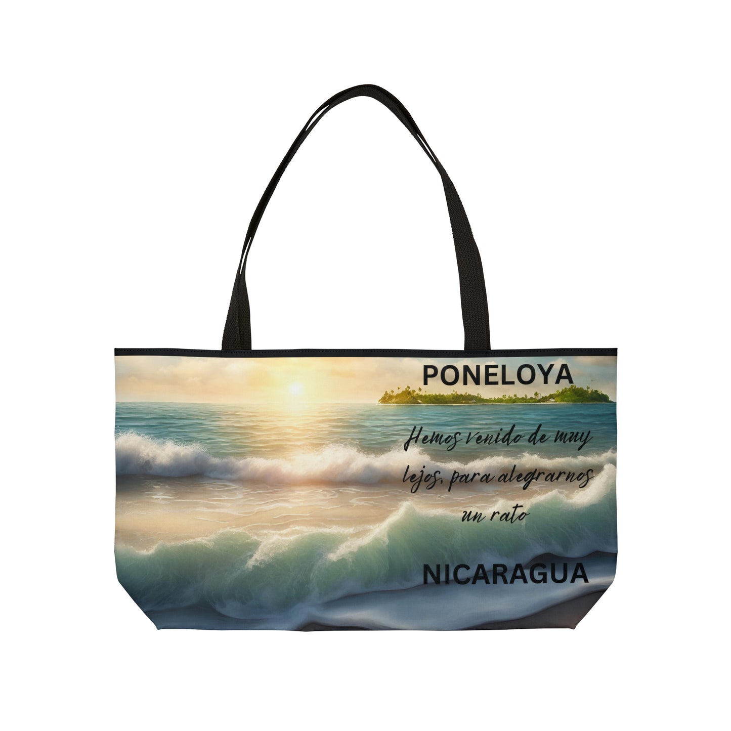 Playa Poneloya Nicaragua Bolsa para fin de semana Nicaragüense Poneloya Beach Nicaragua Weekender Tote Bag