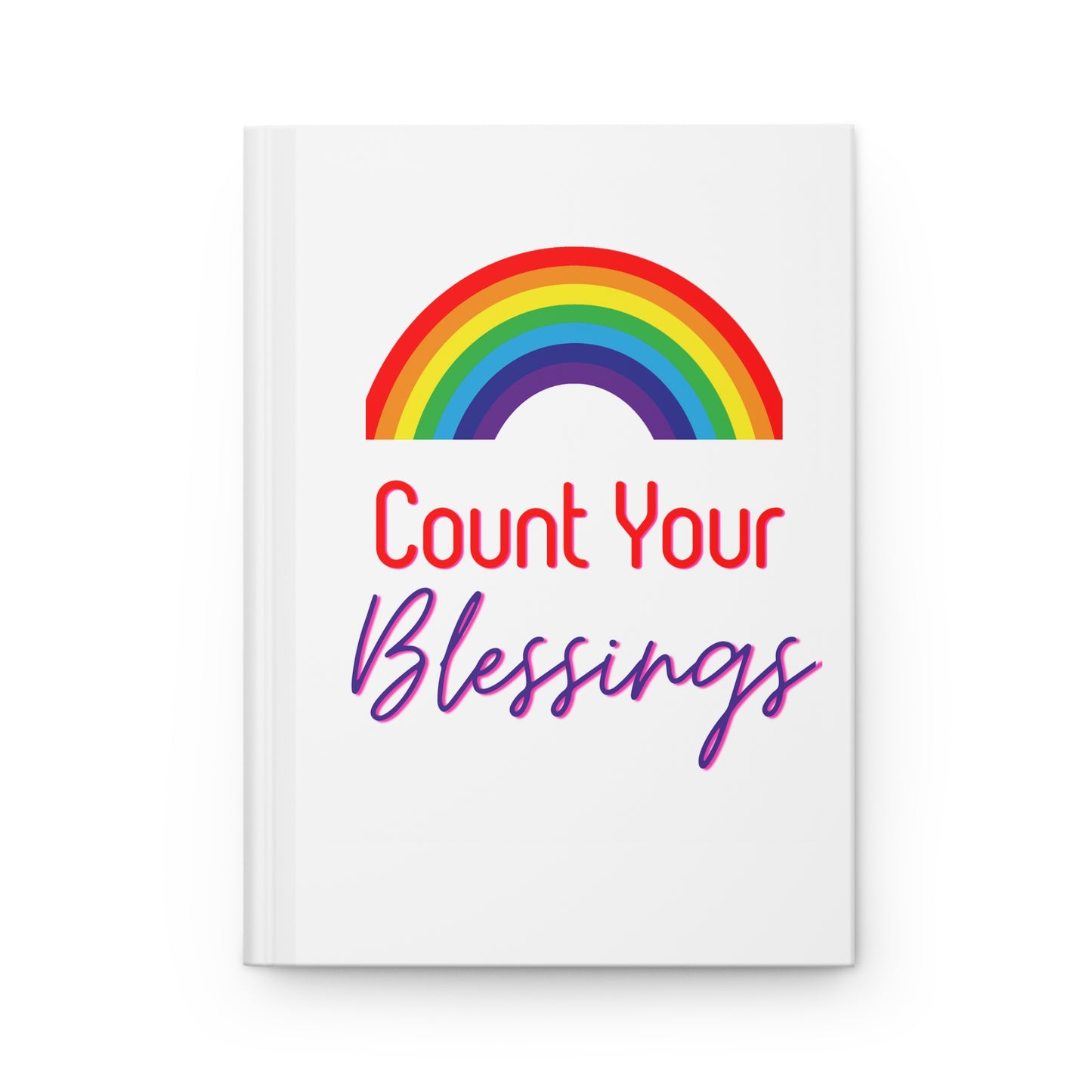 Count your Blessings Rainbow Hardcover Journal Matte