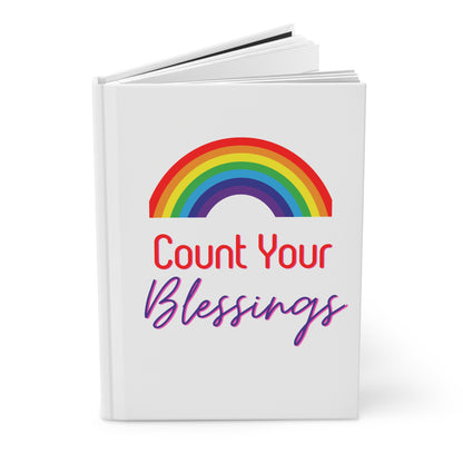 Count your Blessings Rainbow Hardcover Journal Matte