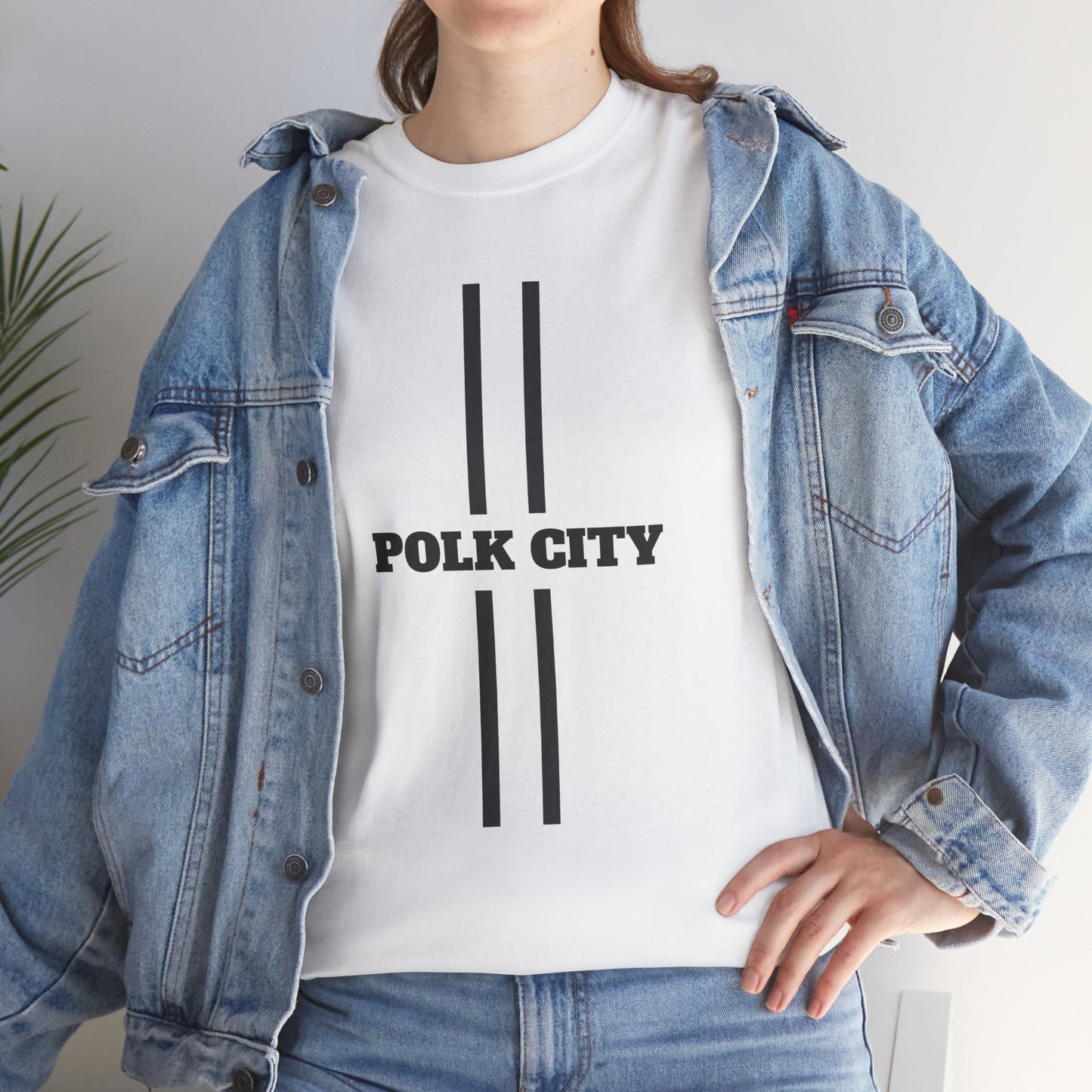 Polk City Unisex Heavy Cotton Tee - Casual Comfort for Every Occasion