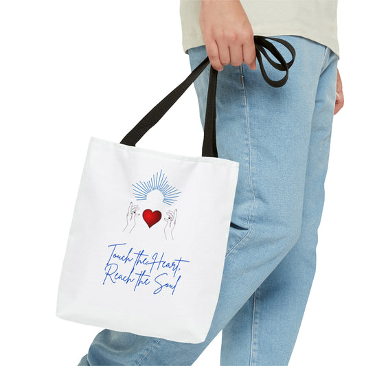 Touch the Heart, Reach the Soul Tote Bag (AOP)