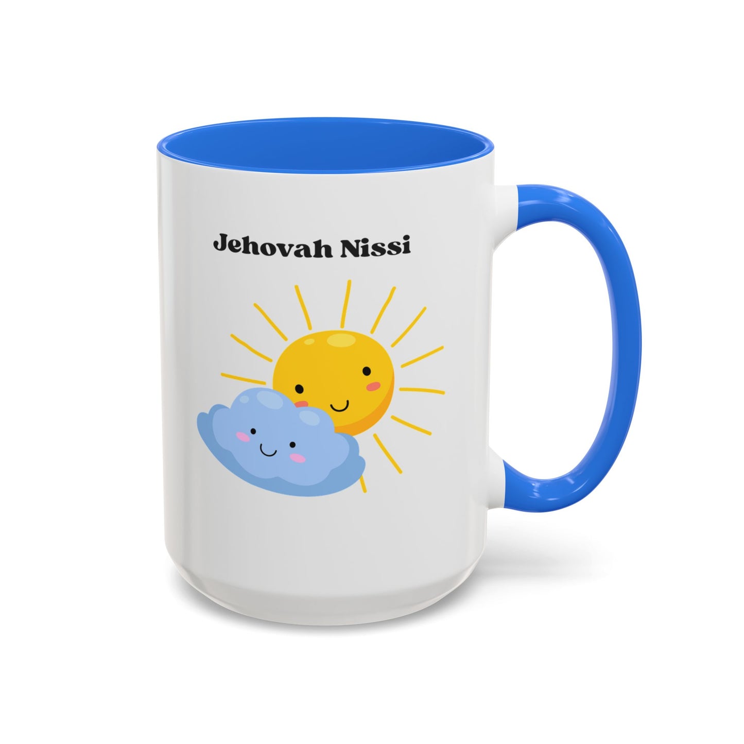 Jehovah Nissi Cute Sun & Cloud Coffee Mug (11oz/15oz)