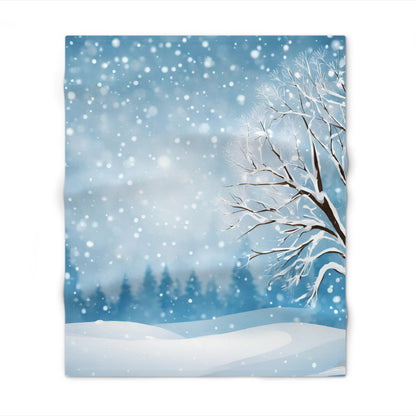 Winter Snow Storm Throw Blanket