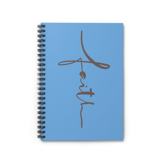 Faith Cross Spiral Notebook - Ruled Line