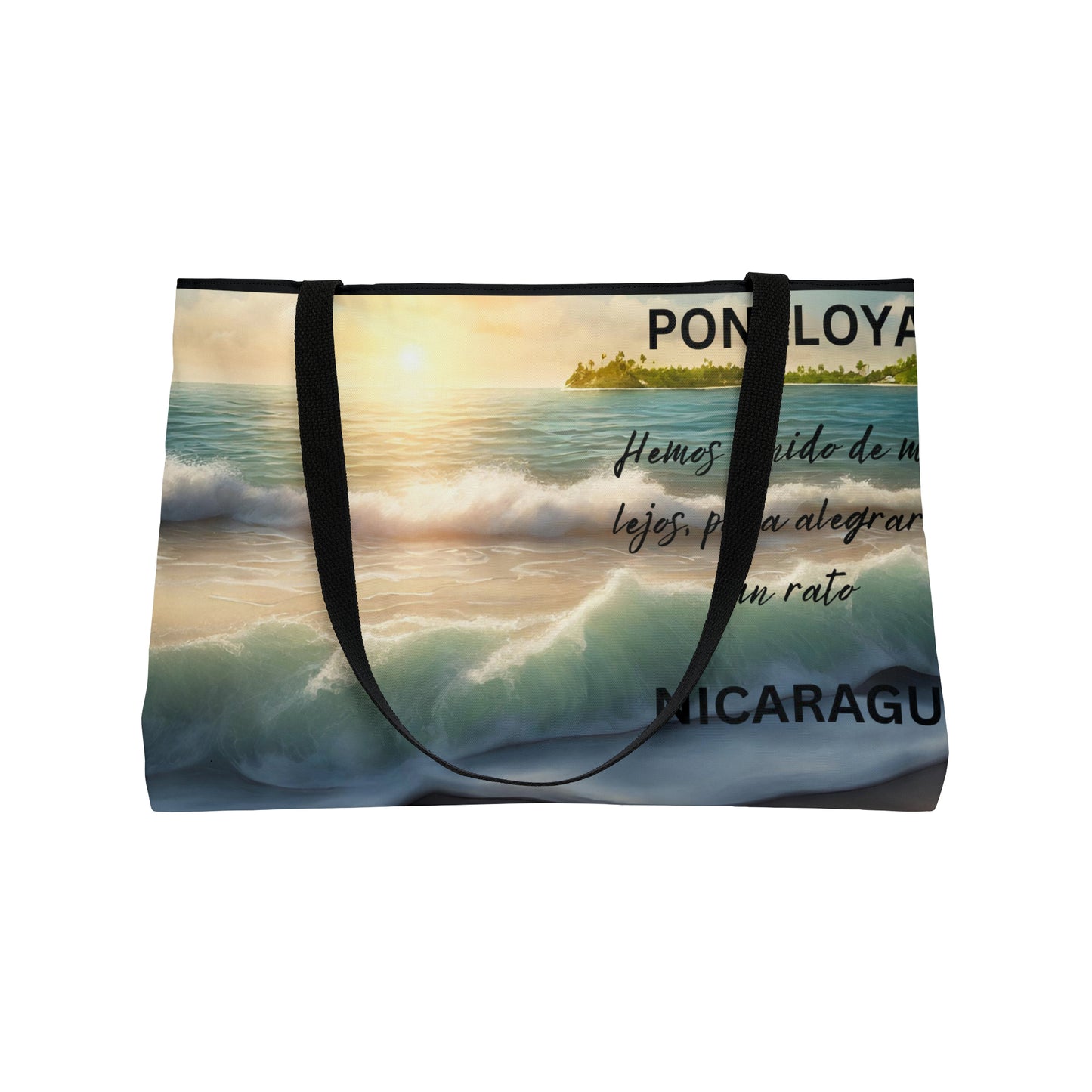 Playa Poneloya Nicaragua Bolsa para fin de semana Nicaragüense Poneloya Beach Nicaragua Weekender Tote Bag