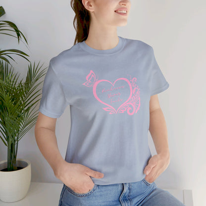 Kindness Never Fails Pink Heart Tee Short Sleeve