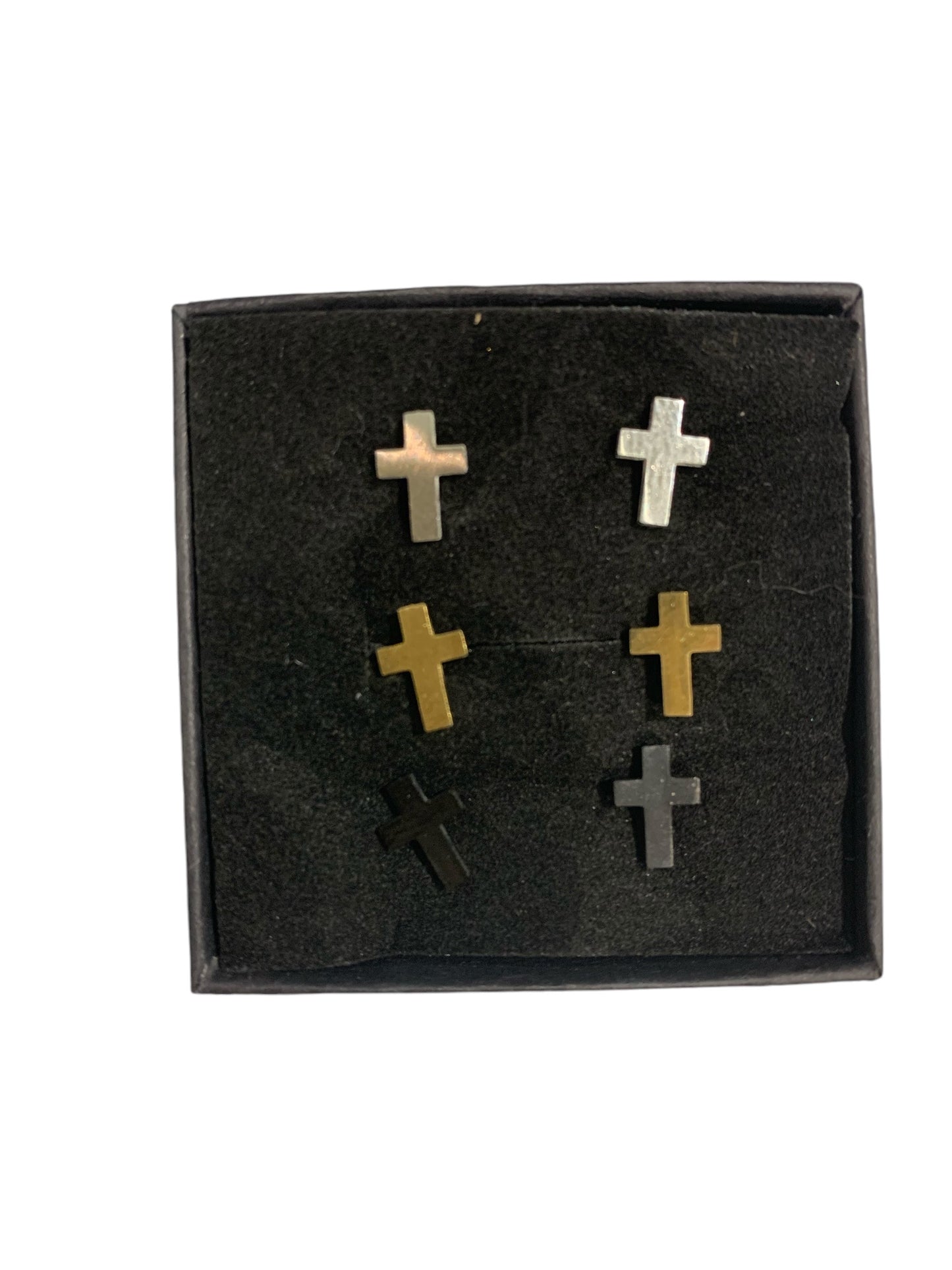 Stainless Steel Cross Earrings